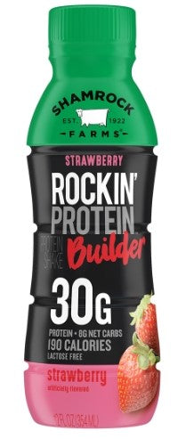 Rockin' Protein Strawberry Builder 12 oz 12ct
