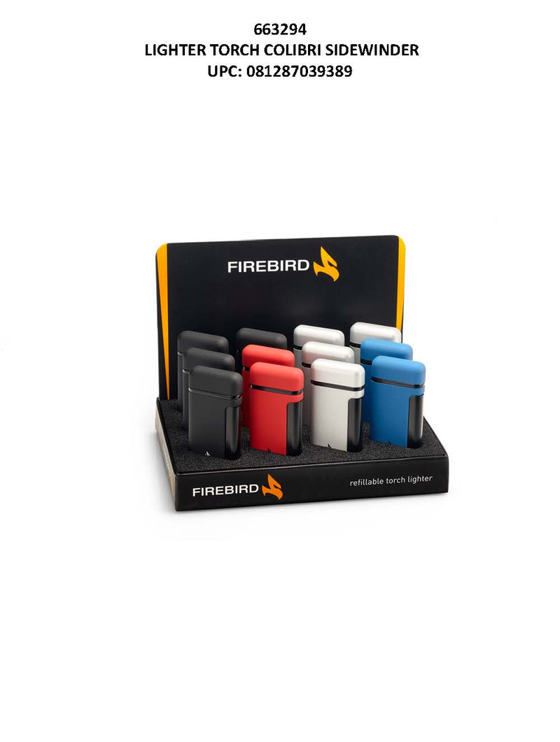Colibri Lighter Torch Sidewinder Boxes 12ct