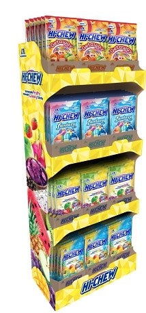 Hi-Chew Floor Display Shipper Peg Bags Floor 72ct
