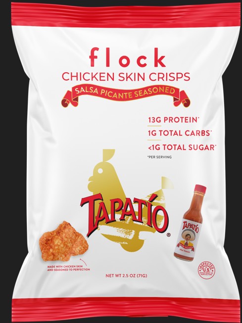 Flock Chicken Crisps Tapatio 2.5 Sauce 08ct