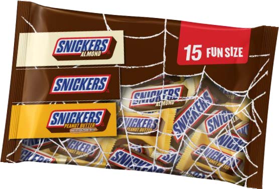 Snickers Mix Chocolate Candy Variety 10.83 oz bag with assorted Snickers pieces in chocolate, caramel, and peanut flavors