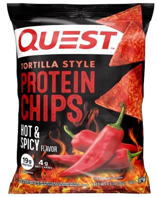 Quest Chips Hot & Spicy 1.1 08ct