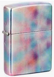 Zippo Tumbled Chrome Fusion Holograph Lighter