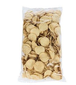 Mission White Round Tortilla Chips, 2 pound bag, lightly salted white corn chips ideal for dipping