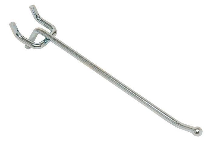 Siffron 6-inch metal peg hook for point-of-sale pegboard and slatwall retail display fixtures