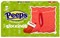Peeps Marshmallow Stocking Shapes 1.5 oz pack with 3 stocking-shaped sugar-coated marshmallow holiday treats