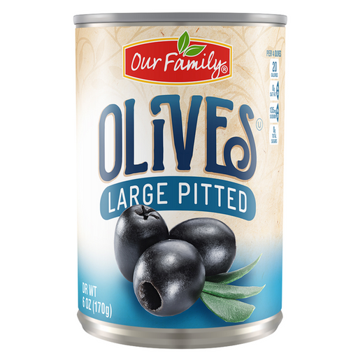 SpartanNash Ripe Jumbo Olives can — large black olives in water with sea salt