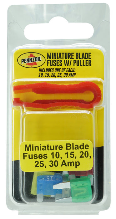 Navajo Mini Auto Blade Fuses 5-count package for cars, trucks, and SUVs