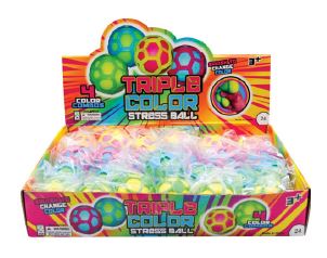 Raymond Geddes Triple Color Stress Ball Boxes 12ct