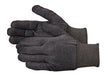 Carolina Glove & Safety brown jersey work gloves men's medium weight cotton general purpose hand protection
