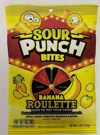 Sour Punch Bites Banana 5 Bag
