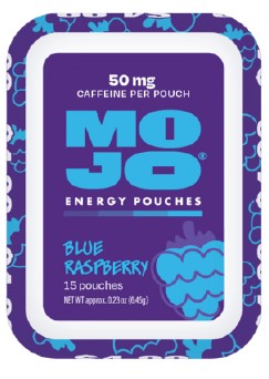 MOJO Blue Raspberry Energy Drink Pouches 5-Pack Wholesale