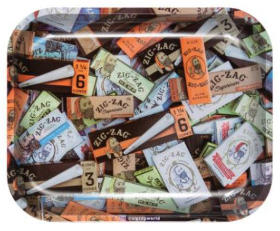 Zig Zag Rolling Tray Large Mixed