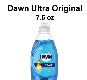 Dish Liq Dawn Ultra Bottle 7.5 oz