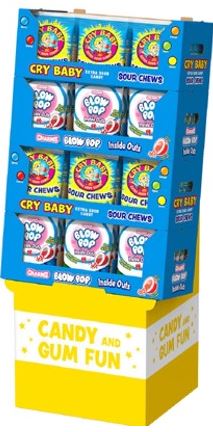 Charms Display Shipper Inside Out Cry Baby Floor 72ct