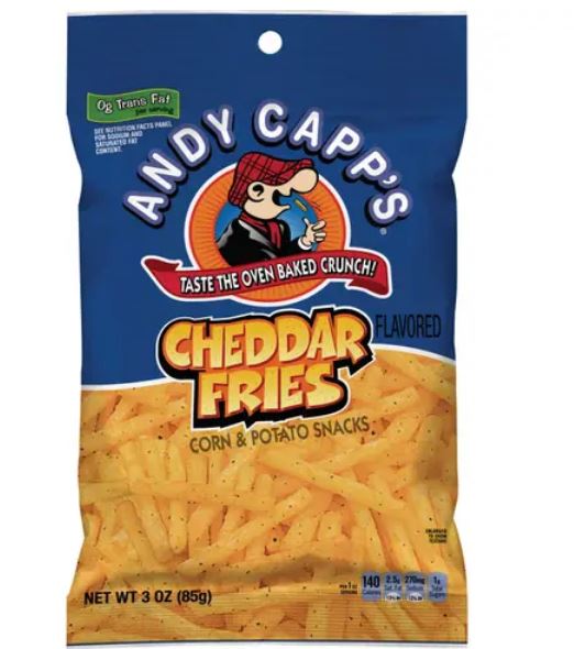 Andy Capp's Cheddar Fries 3 Boxes 12ct