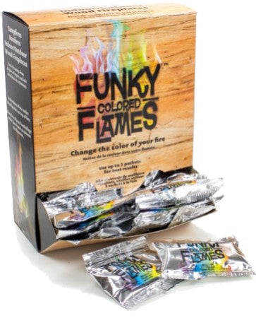 Funky Flames Colored Flames packets box 40ct for bonfires and campfires