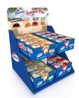 Hostess Fruit Pies Counter Displays 32ct