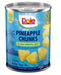 Dole Pineapple Chunks in 100% Pineapple Juice 20 oz can, tropical fruit packed in natural juice