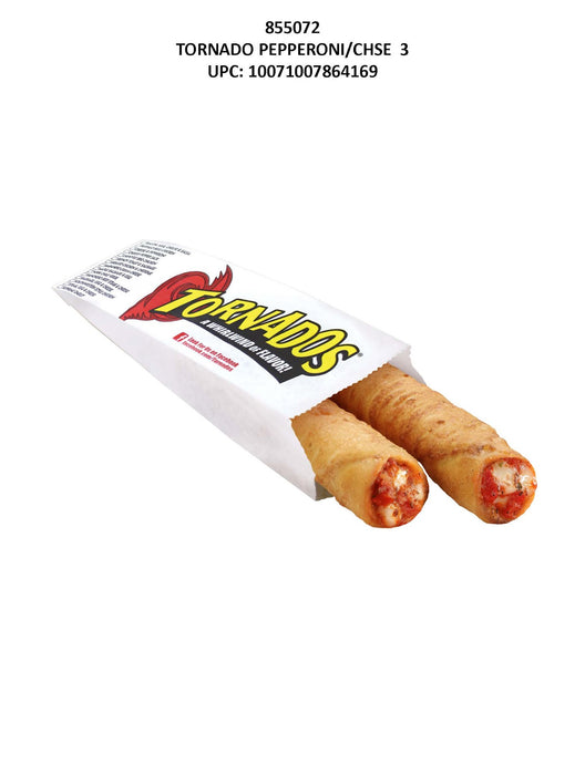 Tornado Pepperoni Cheese Snacks 3oz 24-Count Wholesale Pack