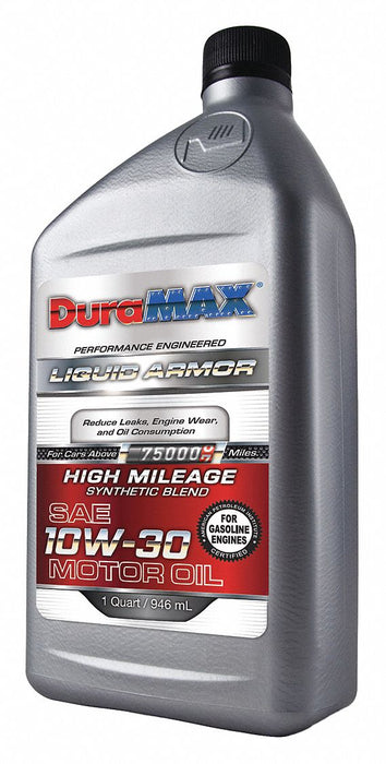 Duramax 10w30 High Mileage Synthetic Blend Oil 12ct