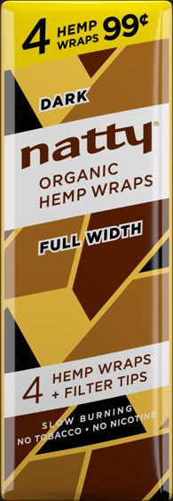 Natty Hemp Wrap Dark 4/ 99 Packs 60ct