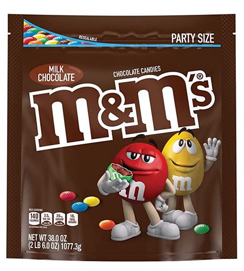 M&M Plain XL Peg Bags 38 oz 06ct