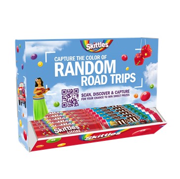 M&M Skittles Littles Minis Display Counter 48ct
