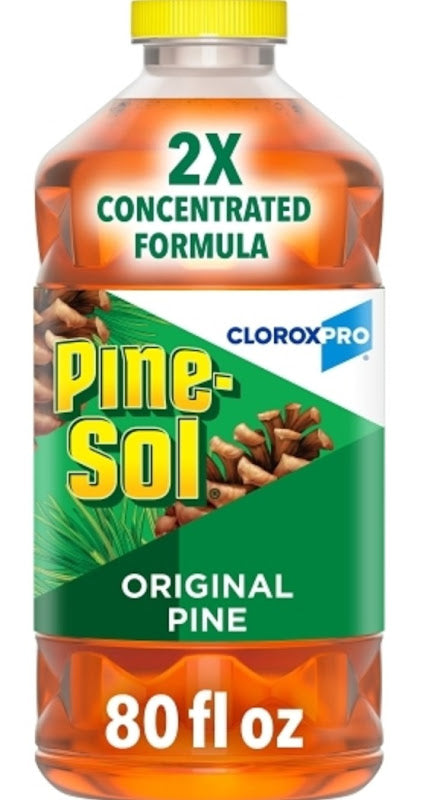 Pine-Sol CloroxPro Multi-Surface Cleaner Classic Pine Scent 80 oz bottle with 2X concentrated formula