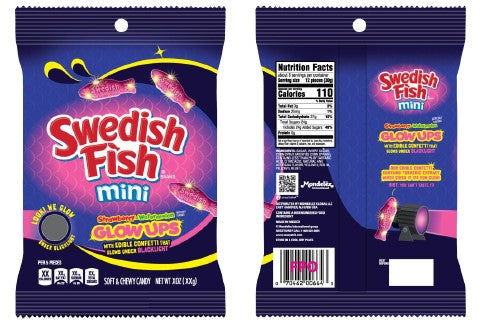 Swedish Fish Mini Glow Ups 6.7oz Bag