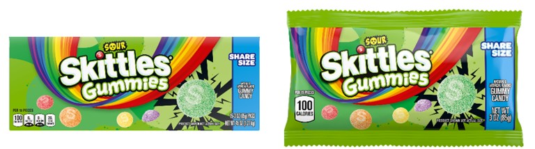 Skittles Gummies Sour 3 King Size Boxes 15ct