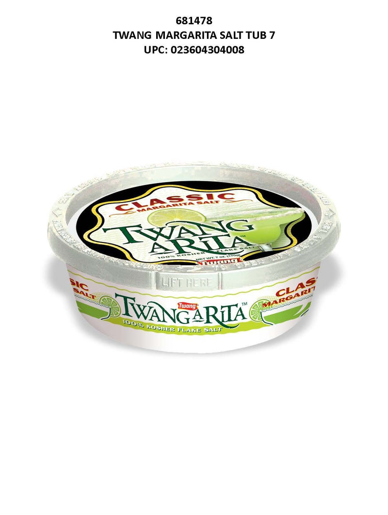 Twang Margarita Salt Tub 7oz 12ct
