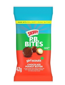 Skippy Peanut Butter Bites Chocolate 1.5 oz pouch front packaging