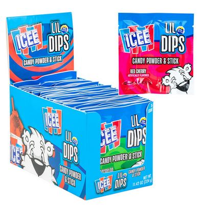 Icee Lil Dips Powder & Candy Stick Boxes 36ct