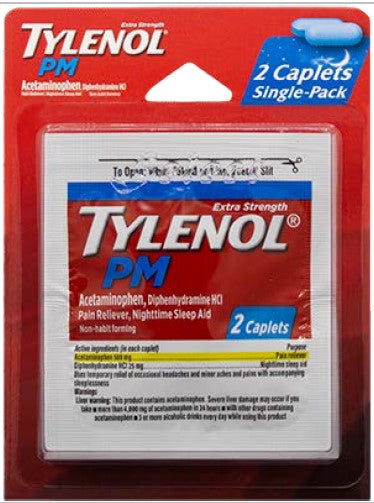 Tylenol Pm Caplets Sleeves 12ct