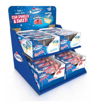 Hostess Red/ white/ blue 25 Counter Displays 32ct