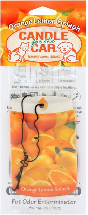 Smoke Odor Exterminator Car Air Freshener Orange Lemon Splash 12ct