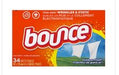 Bounce Outdoor Fresh Scent Dryer Sheets 34-count box for fabric softening and static control