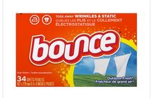 Bounce Outdoor Fresh Scent Dryer Sheets 34-count box for fabric softening and static control