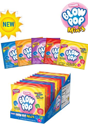Charms Blowpop Minis 3 Pouche Trays 12ct