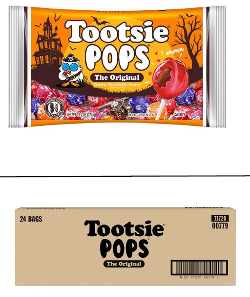 Tootsie Pops Assorted Flavors lollipops 13.2 oz bag with colorful fruit-flavored pops and chewy Tootsie Roll centers