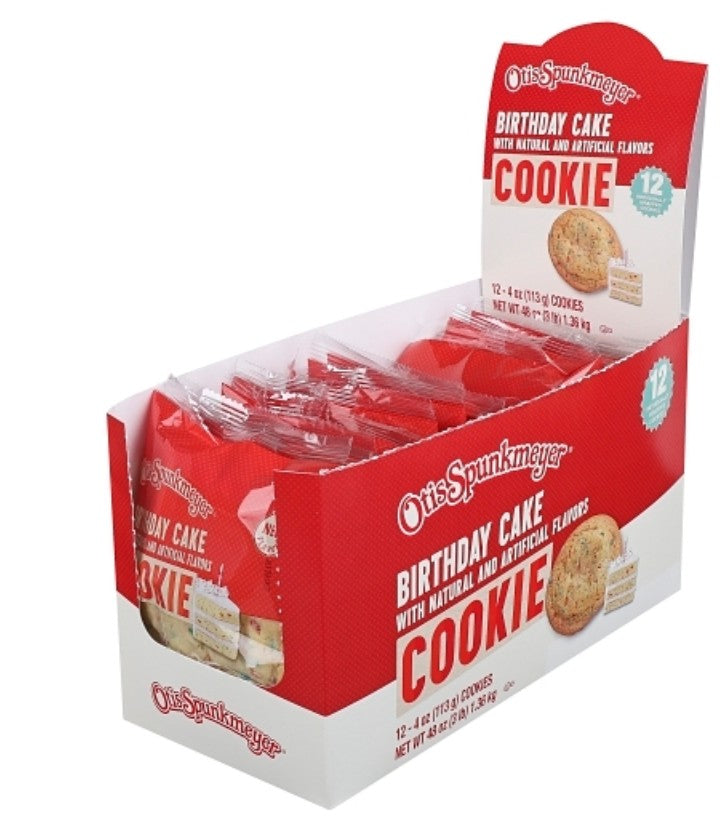 Otis Spunkmeyer Cookies Birthday Cake Individually Wrapped 4 oz 12ct