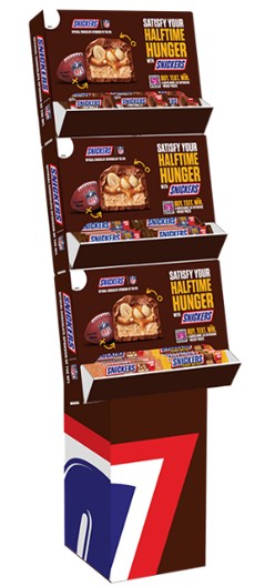 Snickers NFL Mixed King Size Floor Powerwing 138ct
