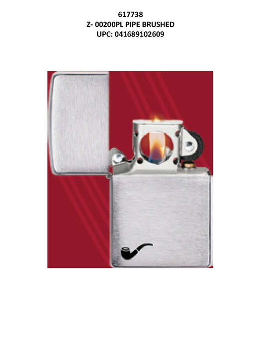 Zippo 00200pl Pipe Brushed Lighter