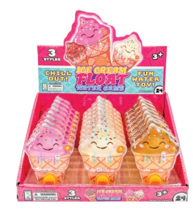Raymond Geddes Ice Cream Float Water Games 24-Pack Wholesale