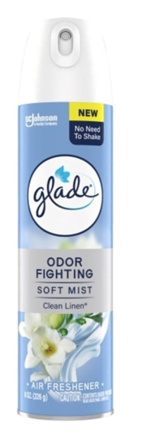 Glade Aerosol Clean Linen Can 8 oz