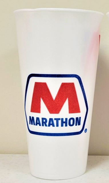 Marathon Foam Cup 20 oz disposable insulated cup front view