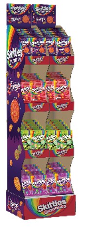 Skittles Gummies Fuego Medium Peg Bags Tower Shippers