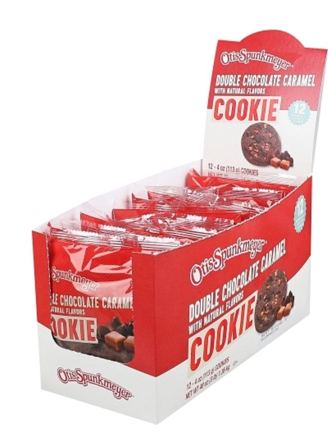 Otis Spunkmeyer Cookies Double Chocolate Caramel Individually Wrapped 4 oz 12ct
