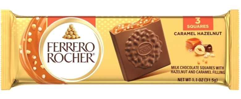 Ferrero Rocher Squares Caramel Hazelnut Boxes 12ct
